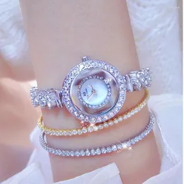 Wristwatches BS Watch Chain Light Luxury Diamond Women's Full Of Diamonds Quartz Fashion