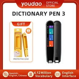 Tradutor inteligente YouDao Tradutor Pen 3 Espanhol Versão Global Chinesa MP3 Pen 16G Scanner Eletrônico Língua Máquina de Aluno WiFi 230518