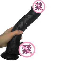 Juguetes sexuales Pene extralargo enorme, grueso, ventosa suave, juguete sexual impermeable y femenino
