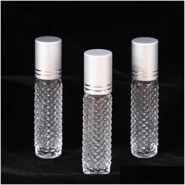 Packing Bottles 10Ml Nonslip Essential Oil Roller Empty Glass Roll On Per Bottle Essence Travel Container Drop Delivery Office Schoo Dhz0F