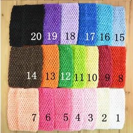 6inch Baby Girl Crochet Tutu Tube Tops Chest Wrap Wide Crochet headbands Candy color clothes241T