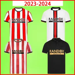 Sheffields Promotion Soccer Jerseys Kids Kit 22 23 Versie Uniteds Home Away Third 2023 2024 Football Shirt T Brewster Berge McBurnie Sharp Limited Edition UTDS