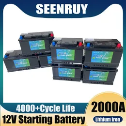 Высокая безопасность 2000a стартовая батарея 12 В 80AH 100AH ​​LIFEPO4 LIFEPO4 ЖЕЛОННЫЙ КРУНКИ
