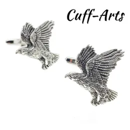 Cuffarts 남자 커프 단추 셔츠 셔츠 고귀한 우아한 독수리 모양의 커프스 단추가있는 Mens Accessories 2018 Cuff Links for Groom C10064