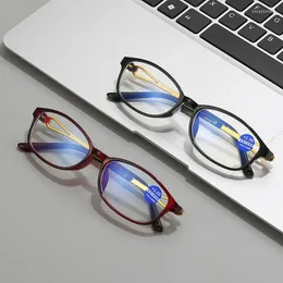 Solglasögon Läsglasögon för kvinnor Män vintage anti Blue Light Rectangle Presbyopic Eyeglasses Business Hyperopia 1.0 till 4.0