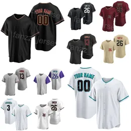 Baseball 2 Geraldo Perdomo Jersey 3 Evan Longoria 26 Pavin Smith 31 Jake McCarthy 14 Gabriel Moreno 13 Nick Ahmed 29 Merrill Kelly Anpassad namnnummer Män