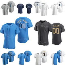 Baseball 13 Manuel Margot Jersey 15 Josh Lowe 55 Luke Raley 14 Christian Bethancourt 6 Taylor Walls 21 Francisco Mejia 70 Tristan Gray Space City Connect Men Youth G-M