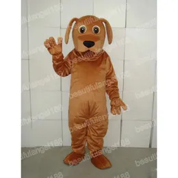 Christmas Brown Dog Mascot Costume de desenho animado Toço de caráter terno de halloween festa ao ar livre festival de carnaval vestido de fantasia para homens mulheres