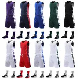 Laufsets Doppelseitige Uniformen Wende-Basketball-Trikots-Set Sportkleidung Kinder Maßgeschneiderte Hemden mit Shorts Herren 230518