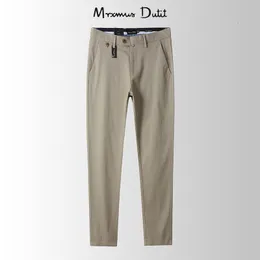 Herrbyxor MRXMUS DUTIT 2023 Autumn Microelastic Slim Business Straight Byxor Inroning Antiwrinkle Khakis Casual 230518