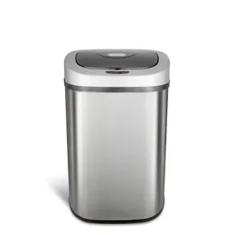 21 1 gallon Trash Can, rörelsesensor Touchless Kitchen Trash Can, rostfritt stål