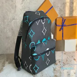 2023-годовой рюкзак для колледжа Сумка Граффити Зеленые монограммы, покрытые канстами, дизайнеры творческая туристическая сумка роскошные школьные сумки для ноутбука
