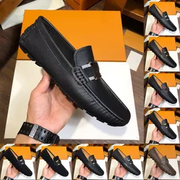 20Model projektant męskie mokasyny męskie Zapatos De Hombre wsuwane skórzane luksusowe buty sukienka dla dorosłych czarne brązowe mokasyny do jazdy miękkie antypoślizgowe mokasyny