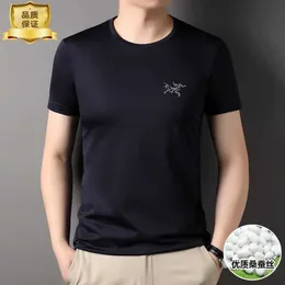 Designer Mode Kleidung ARC TERYXES T-Shirts T-Shirt Original Archaeopteryx Maulbeerseide T-Shirt Herren Kurzarm Rundhals Sommer Halbarm Stickerei T-Shirt Qu