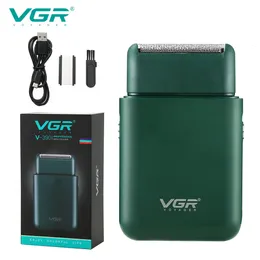 Hair Trimmer VGR Car Razor Portable Razor Męs Electric Mini Razor Push White Apchacating Golera V-390 230518