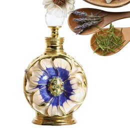 Depolama Şişeleri Cam Parfüm Şişesi Fantezi Çiçek Boş Vintage 12ml Seyahat Hediyesi Dekorasyon Dekoru Masa