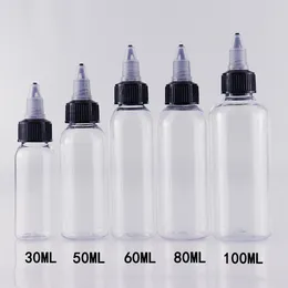 Kunststoff-Tropfflaschen mit Twist-Off-Kappen, 30 ml, 50 ml, 60 ml, 100 ml, 120 ml, Stiftform, Einhorn-Flasche, leere Haustierflaschen