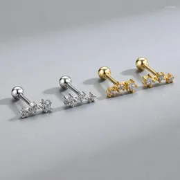 Orecchini a bottone moda oro argento colore cartilagine piccolo fascino zircone piercing per regalo di gioielli da donna