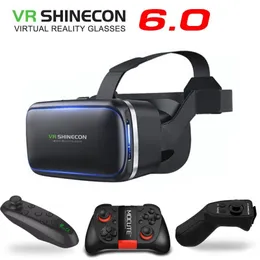 VR Glasses Original VR Shinecon 6 0 Realidad Virtual Be 3D Gafas Cartn Casco Para 4 0-6 3 Pulgadas Smartphone Con Cont 230518