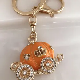 Portachiavi Strass Smalto Zucca Portachiavi/2023 Gioielli/chaveiro/llaveros/porte Clef Marque/strass/Souvenir di compleanno/regalo