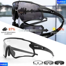 Açık Gözlük Yürüyüş Gözlük Bisiklet Güneş Gözlüğü Fotokromik Adam Gözlükleri UV400 Bisiklet MTB Açık Mekan Kadın Balıkçılık Goggles Spor Bisiklet Gözlükleri P230518