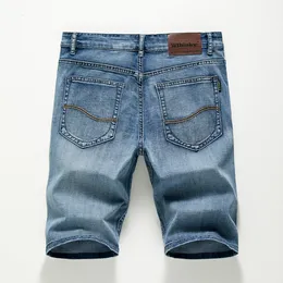 Pantaloncini da uomo Pantaloncini estivi Jeans Uomo Pantaloni denim Stretch Blu scuro Fashion Design Jeans da uomo Slim Straight Jeans corti da uomo Hombre 230519