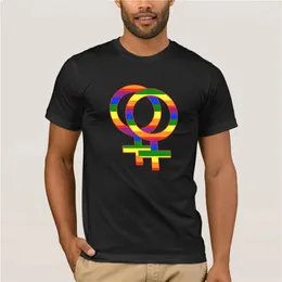 القمصان t من الرجال 2023 الصيف FashionVintage Lesbian Signs Tshirt