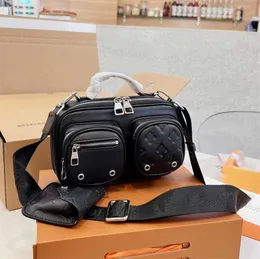 Torebki wieczorowe Designer Torba na aparat Monogramy Torby na ramię BB Wszechstronność Użytkowy Crossbody Granatowy Płótno Szeroki pasek z tkaniny Wiele kieszeni zapinanych na zamek Wysuwane portfele