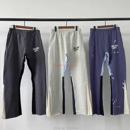 Designer Clothing Galleries Pant High Quality Galleryes Depts Handpainted Splashink Drawstring Stitching Micro Speaker Sanitary Pants American Casual Pants Men