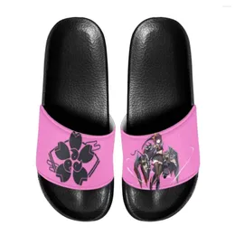 Kapcie nopersonalność Azur Lane Animation Projekt Kobiety luksusowe płaskie sandały lekkie sandały wypoczynek domowe panuflas wygodne