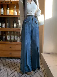 Damenjeans, weites Bein, Jeans, Frauen, Baggy, weites Bein, Denim, Vintage-Hose, Streetwear, hohe Taille, Retro, All-Match, College, lässig, 230519