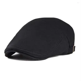 Berets VOBOOM Casual Cotton Irish Cap Golf Ivy Jeff Caps Men Women Cabbie Sboy Driver Gatsby Hat Adjustable Boina 039