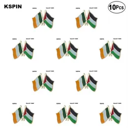Irlanda Palestina Amicizia Spilla da bavero Distintivo bandiera Spilla Spille Distintivi 10 pezzi un lotto297a