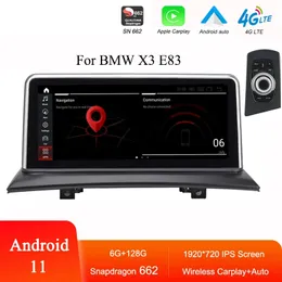 10.25 cala Android 11 6+128G Radio DVD Car Player Video dla BMW X3 E83 2004-2012 Nawigacja GPS Monitor Carplay