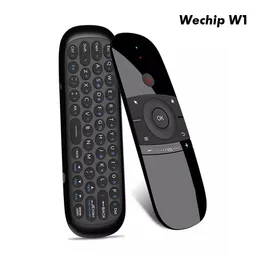 WECHIP W1 Air Mouse 2.4GワイヤレスキーボードリモートコントロールIRリモート学習スマートTV Android TV Box PCの6軸モーションセンス