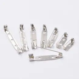 50pcs Metal 15/20/25/30/32/35/38/40mm Brooch Clip Base Pins Brooch Settings Blank Base for DIY Jewelry Making Finding
