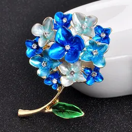 Brooches Zlxgirl Jewelry Fashion Korean Version Of The Elegant Alloy Flower Brooch Women's Bridal Scarf Pins