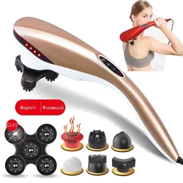 Back Massager Multifunction Electric Dolphin Massage Machine Hammer Shock Infrared Roller Neck Pain Relief Body 230518