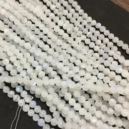 Beads 100% Natural Moon stone Moonstone 5mm AA 7mm AA Round Beads Smooth Gem Stone 53cm Long Bracelet And Necklace