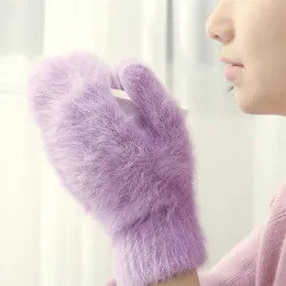 Пять пальцев перчатки шерсть Женские зимние переноски фабрика на открытом воздухе. Женщины без пальцев.