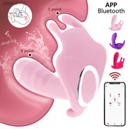 Brinquedos adultos vibratórios de vibrador de vedação G Clitores de ponto de vista de ponto de borboleta calcinha vibratória de brinquedos de brinquedos eróticos para mulheres Orgasmo masturbador L230519