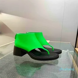 2023-Designer 7cm High Heel Slipper Damen Sandalen Booties Hohle Sandale Sommerstiefel Mode Luxusmarke Hausschuhe Damen Kausalschuhe