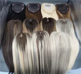 Yeni stok insan saç parçaları cilt kafa derisi taban toppers toupee alopesi için saç dökülmesi inceltme kadınları