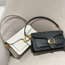 Womens tabby väska hobo handväska designer messenger väskor lyxiga bokstäver på man verklig läder baguette axelväska fyrkantig crossbody mode satchel purses