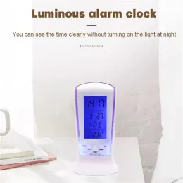 Kalender-Thermometer-LED-Uhr Digitalkalender ztp Temperatur-LED-Digitalwecker mit blauer Hintergrundbeleuchtung