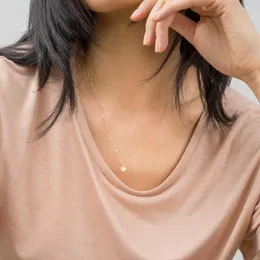 Pendant Necklaces JUJIE Korean Style Statement Choker Necklace For Women 2023 Stainless Steel Friend Jewelry Wholesale/Drop