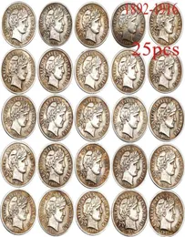25st USA Copy Coin 18921916 Barber Dime Olika år Kopparplätering Silvermynt Set8145344