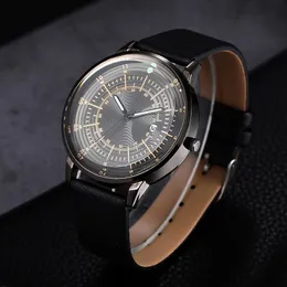 Zegarek luksusowy noc jasnobrązowy brązowy oryginalny analogowy kwarcowy zegarek dla mężczyzn dżentelmeni Masculino
