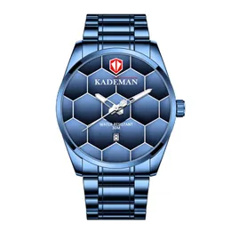 KADEMAN Brand High Definition Luminous Mens Watch Quartz Calendar Watches Leisure Simple Masculine Wristwatches279z