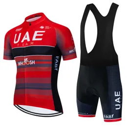 Cykeltröja sätter Cycling Jersey UAE Team 2023 Set Men Cycling Clothing Road Bike Shirts Suit Bicycle Bib Shorts Mtb Ropa Maillot Cyclisme P230519
